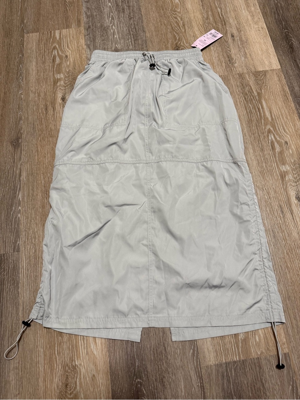 wild fable Light Gray Drawstring Midi Skirt